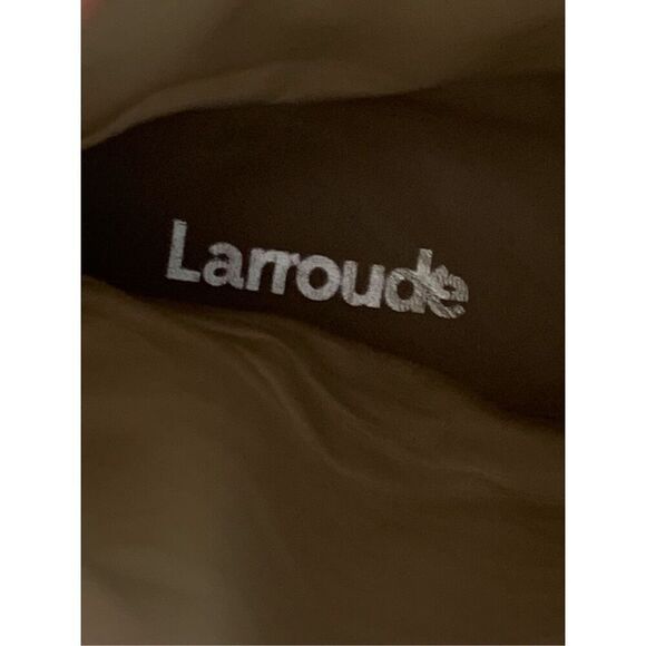 Larroudé Cream Leather Hardy Motorcycle Boots Western Concho Style Buckles 8.5 - Picture 8 of 13